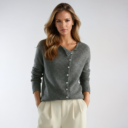 EVANZA – Cárdigan de mujer con botones y diseño suave y versátil