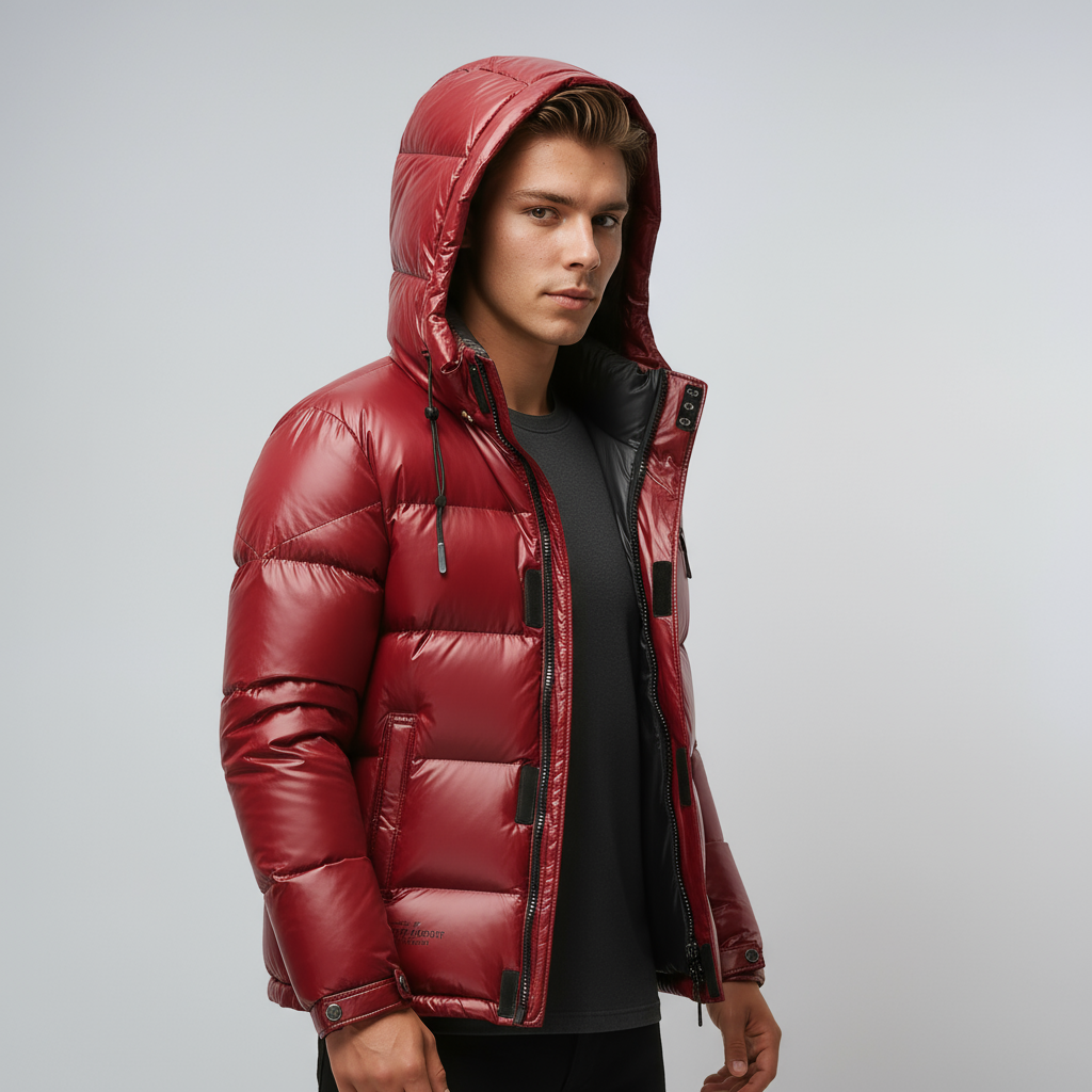 ORLANDO – Abrigo de invierno para hombre con forro cálido y capucha