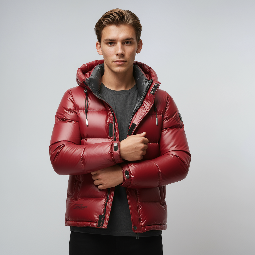 ORLANDO – Abrigo de invierno para hombre con forro cálido y capucha