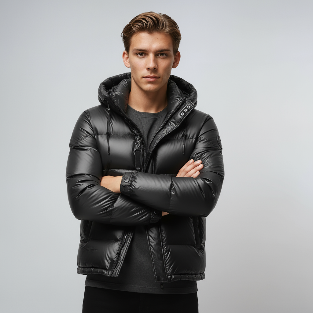 ORLANDO – Abrigo de invierno para hombre con forro cálido y capucha