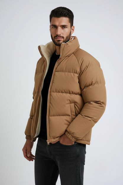 Chaqueta acolchada de invierno para hombre con forro polar – ELDAR