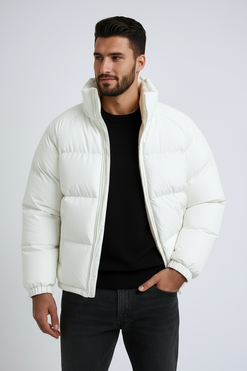 Chaqueta acolchada de invierno para hombre con forro polar – ELDAR