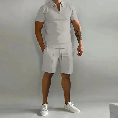 Conjunto veraniego para hombre con polo y pantalón corto – JAYDEN CoolSet