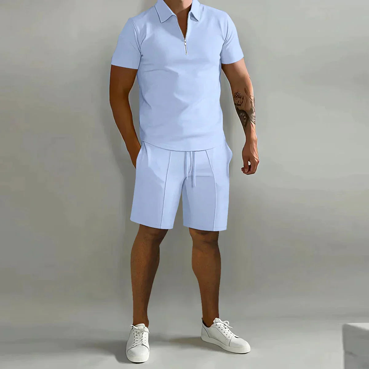 Conjunto veraniego para hombre con polo y pantalón corto – JAYDEN CoolSet
