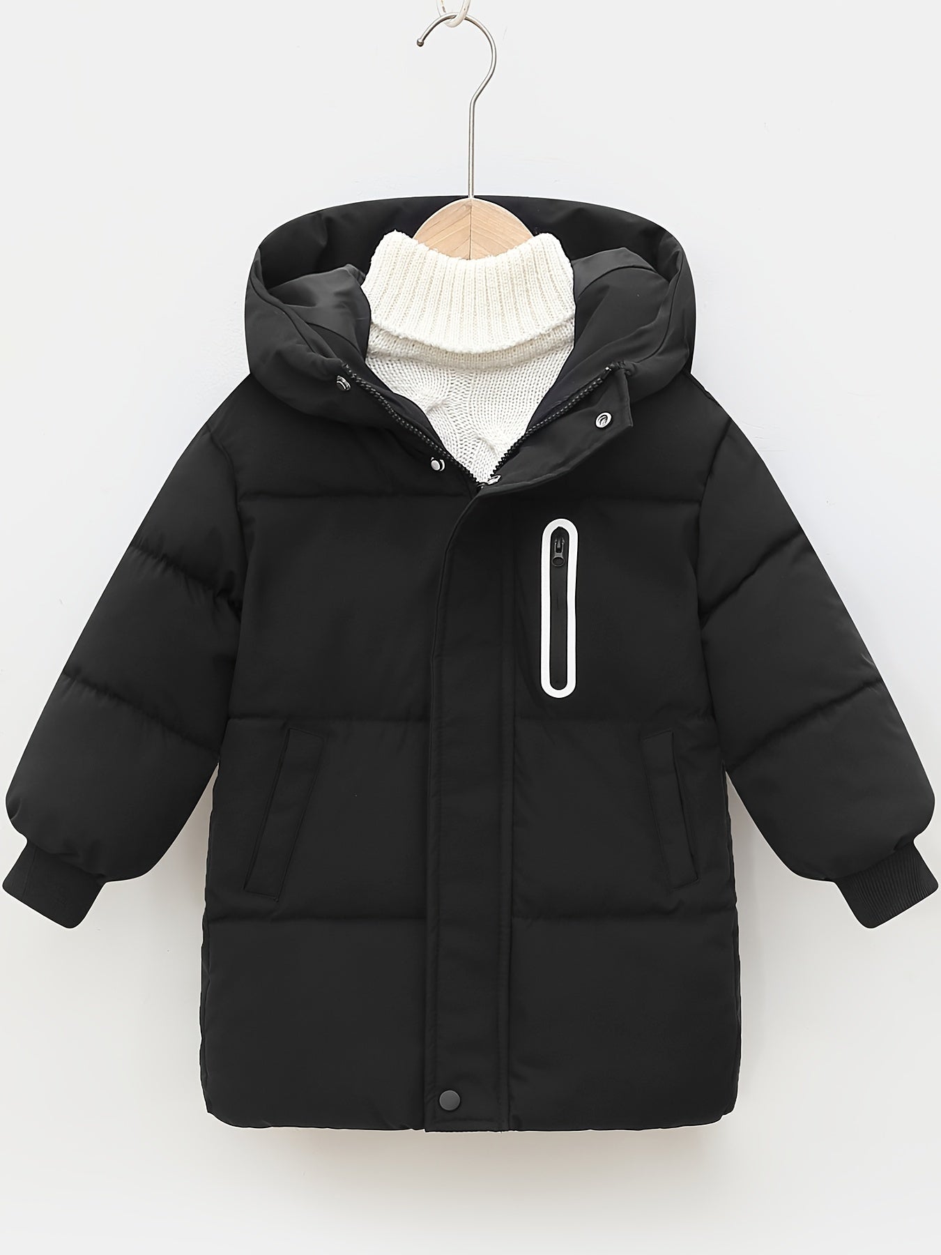 NILS - Chaqueta acolchada con capucha y mangas largas para niños