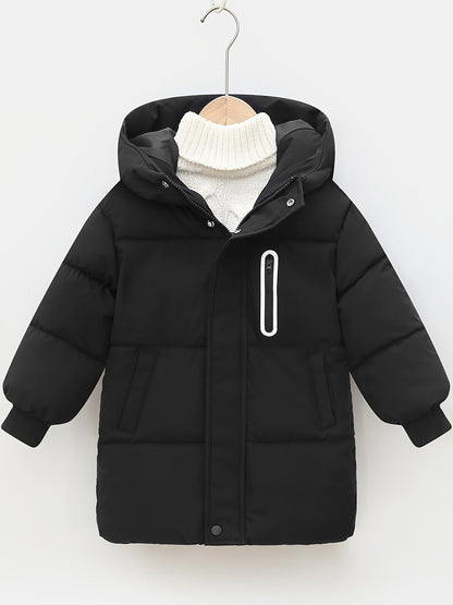 NILS - Chaqueta acolchada con capucha y mangas largas para niños