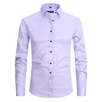 Camisa elástica sin arrugas para hombre – Alvenzo