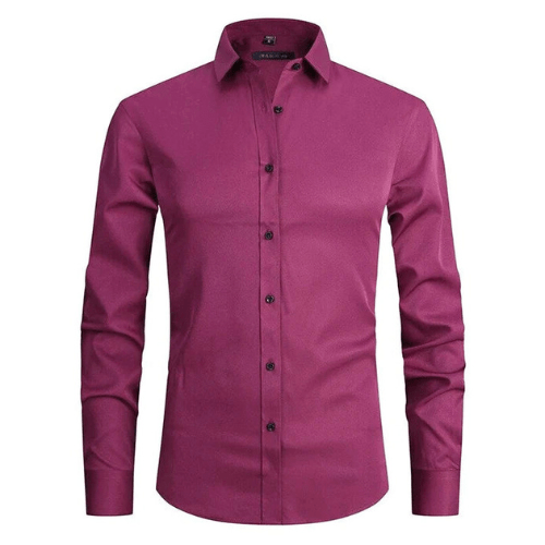 Camisa elástica sin arrugas para hombre – Alvenzo