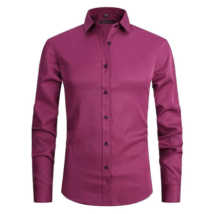 Camisa elástica sin arrugas para hombre – Alvenzo