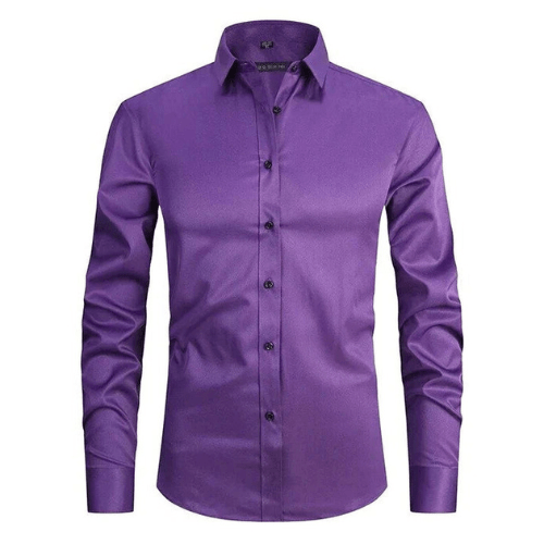 Camisa elástica sin arrugas para hombre – Alvenzo