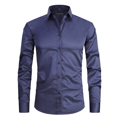 Camisa elástica sin arrugas para hombre – Alvenzo