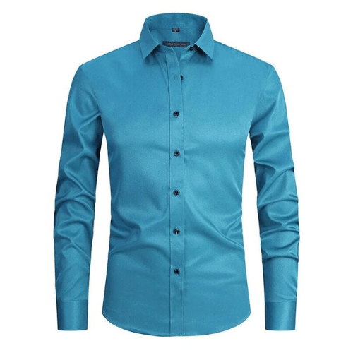 Camisa elástica sin arrugas para hombre – Alvenzo