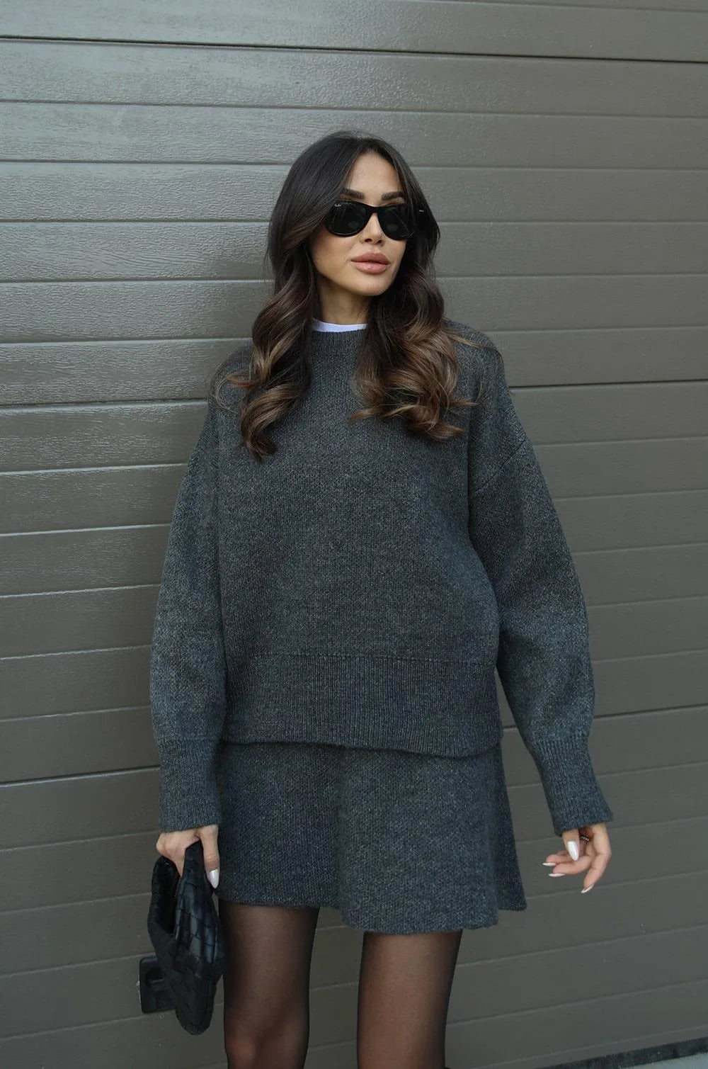 VALERIA - Conjunto de punto de dos piezas para mujer