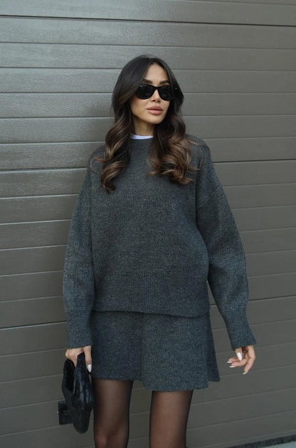 VALERIA - Conjunto de punto de dos piezas para mujer