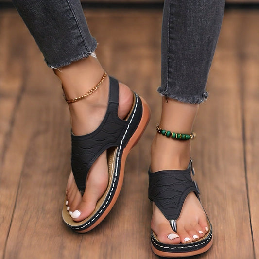 Sandalias de cuña elegantes y cómodas para mujer, perfectas para el verano – LUNA