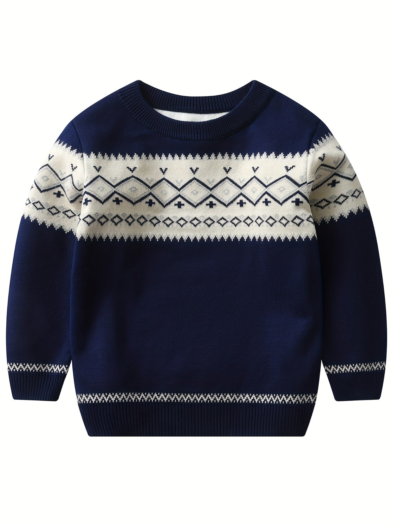 LARS - Jersey casual de punto con bloques de color para niño