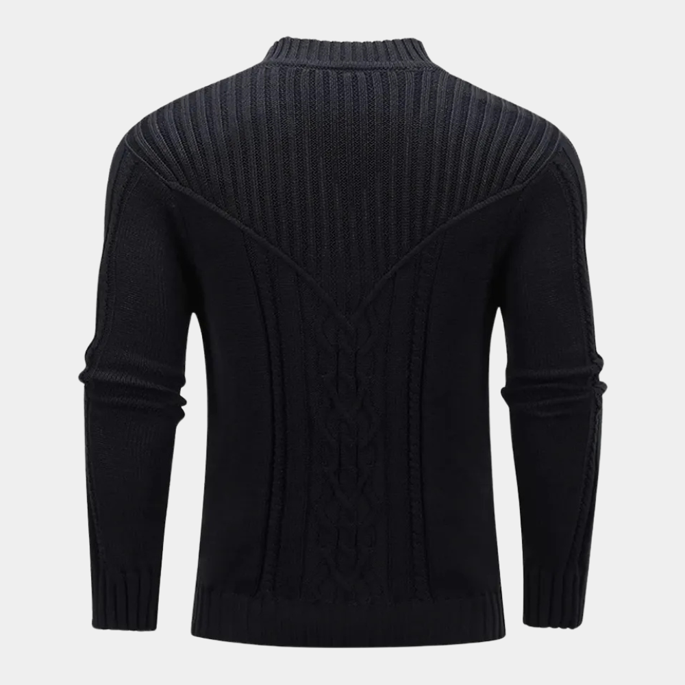 BRUNO - Jersey de punto trenzado para hombre