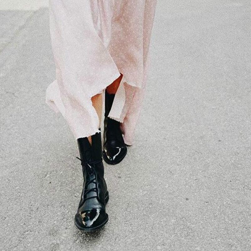 LIVIA - Botas de cuero para invierno para mujeres