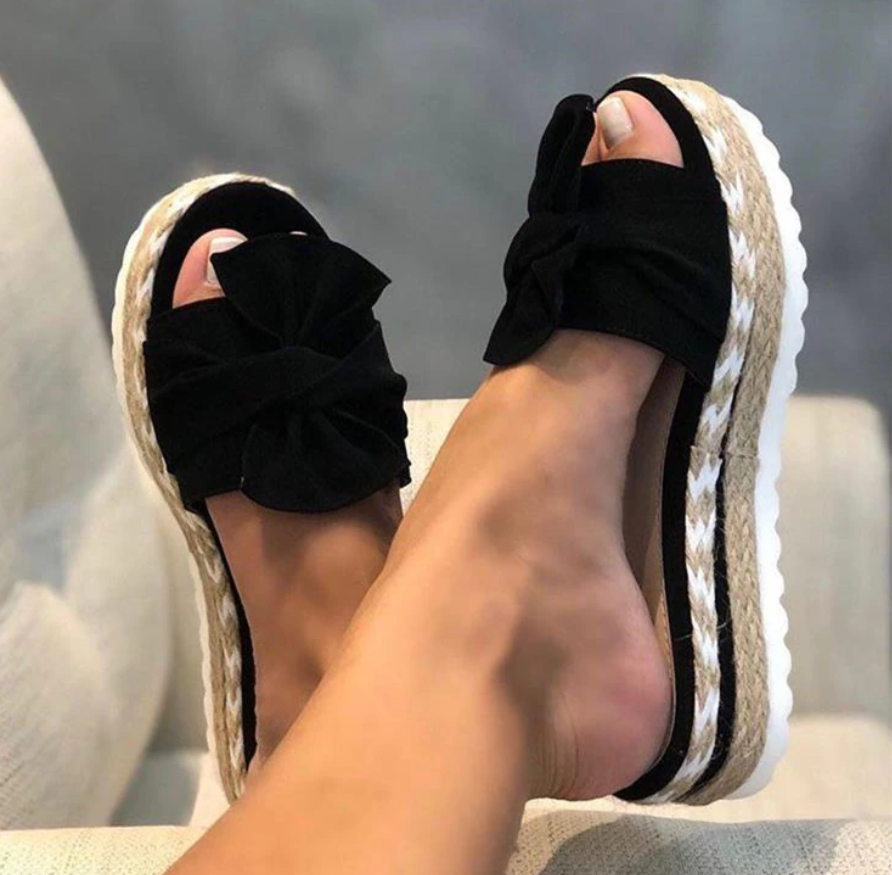 Sandalias ortopédicas con lazo elegante y diseño cómodo – BELLAAROMA