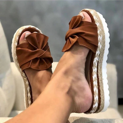 Sandalias ortopédicas con lazo elegante y diseño cómodo – BELLAAROMA