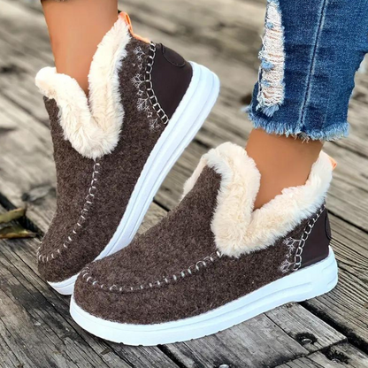 LUNA - Zapatos de invierno sin cordones para mujer