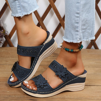 Sandalias con cuña elegantes y cómodas para mujer, perfectas para cualquier ocasión – ELARA