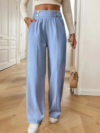 Pantalón de mujer de talle alto con corte recto – ISARA
