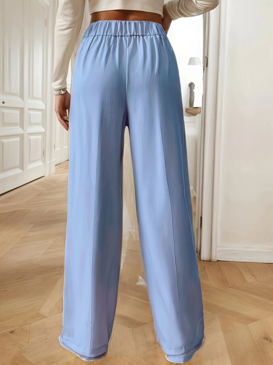 Pantalón de mujer de talle alto con corte recto – ISARA