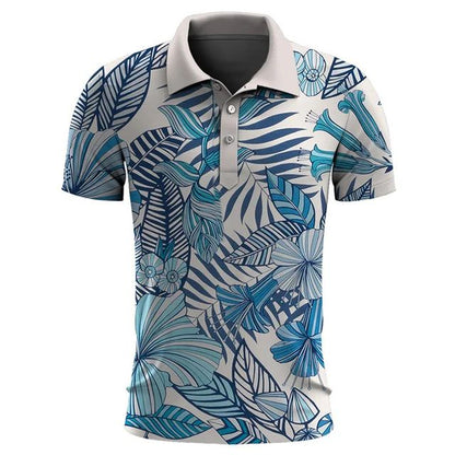 Polo para hombre con estampado tropical moderno – TROPIVAL