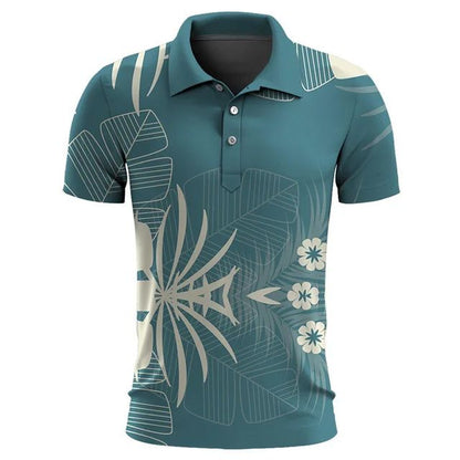 Polo para hombre con estampado tropical moderno – TROPIVAL