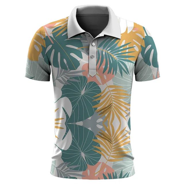 Polo para hombre con estampado tropical moderno – TROPIVAL