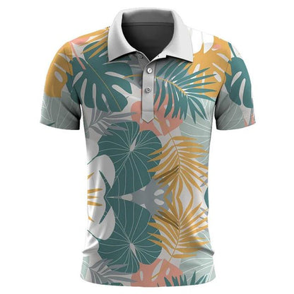 Polo para hombre con estampado tropical moderno – TROPIVAL