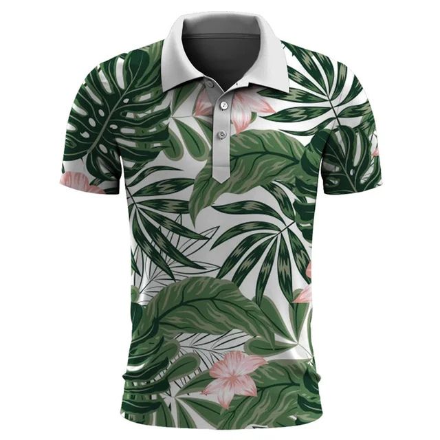 Polo para hombre con estampado tropical moderno – TROPIVAL