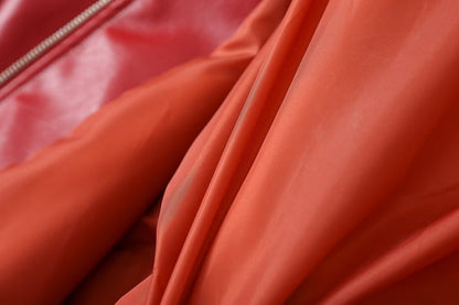 ADELA - Chaqueta oversize de cuero sintético para mujer