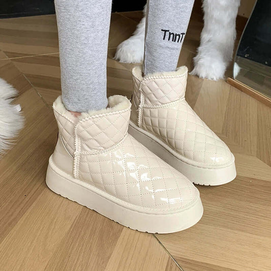 Botines de mujer con forro cálido y suela de plataforma – LORESSA