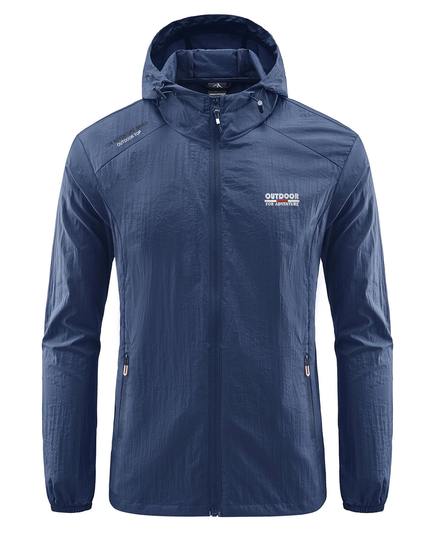 CAEL - Chaqueta impermeable y cortaviento con capucha para hombre