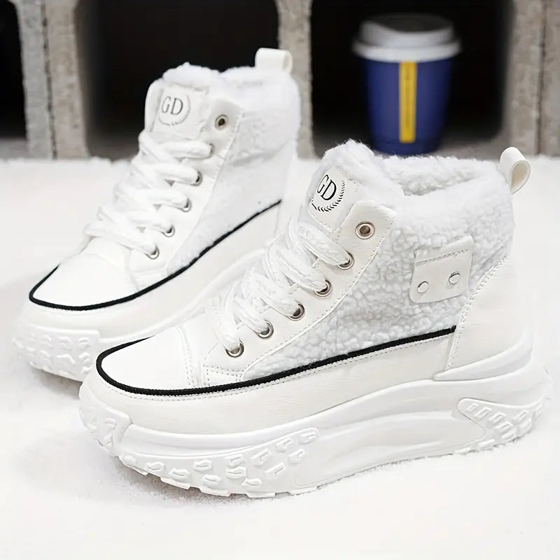 ESME - Botines impermeables de felpa para mujer