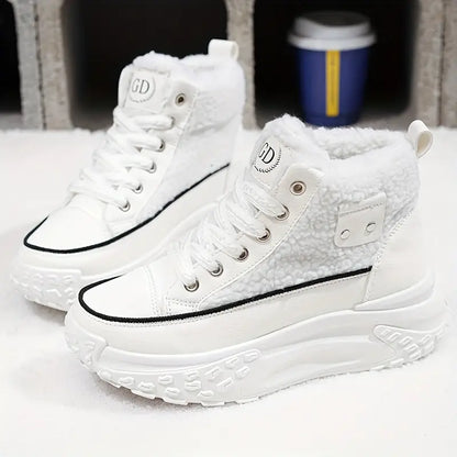 ESME - Botines impermeables de felpa para mujer