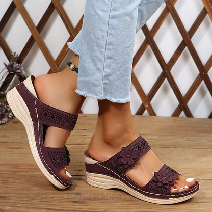 Sandalias con cuña elegantes y cómodas para mujer, perfectas para cualquier ocasión – ELARA