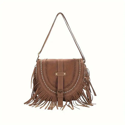 ROSA - Bolso de hombro de ante para mujer