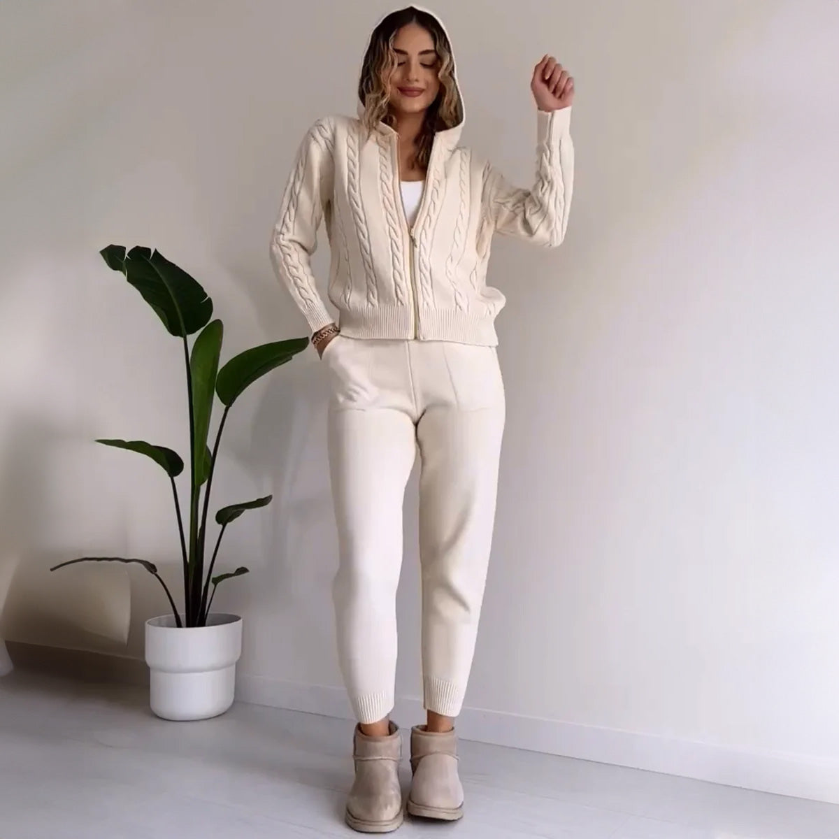 MAREN – Conjunto de punto elegante para mujer