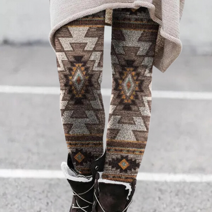 CELINE - Leggings cómodos y elásticos con estampado para mujer