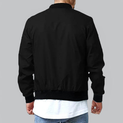 Cazadora bomber para hombre con diseño estructurado y acabado limpio – NÉVALIS