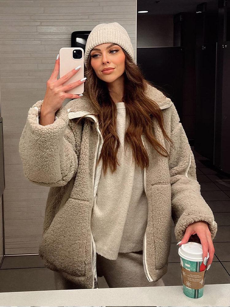 RIANNE - Chaqueta de invierno de felpa para mujeres