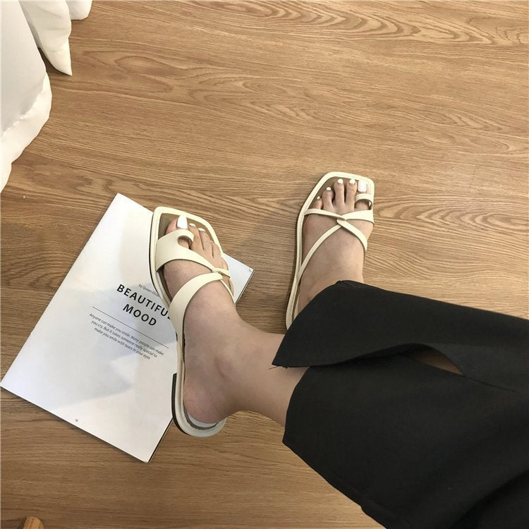 Tina - Sandalias de Verano con Anillo en el Dedo para Mujer para Exterior 2025