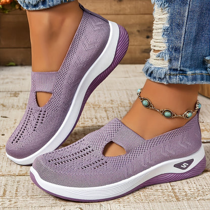 Zapatillas slip-on con cuña ligeras y transpirables para mujer – SERENA