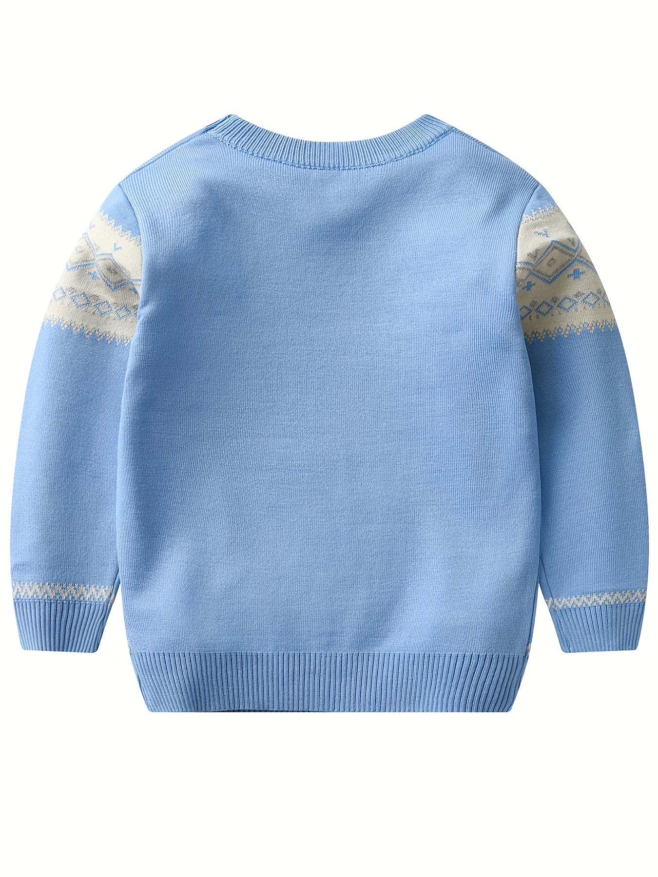 LARS - Jersey casual de punto con bloques de color para niño