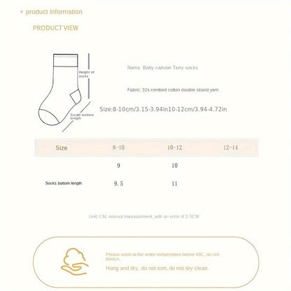 ISABEL - Calcetines antideslizantes con diseño de osito para recién nacidas