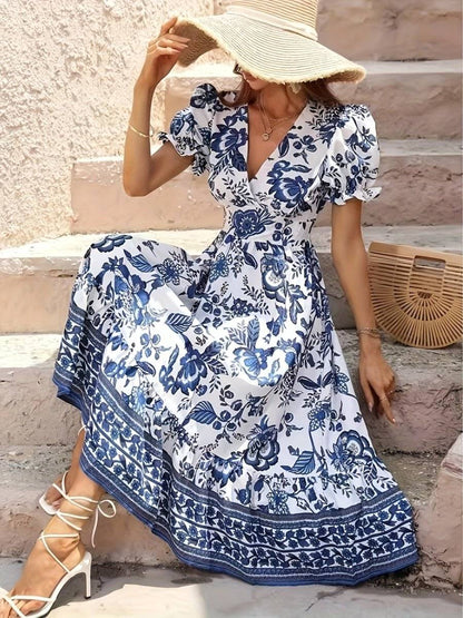 Vestido de verano con diseño romántico y corte midi – ELINORA