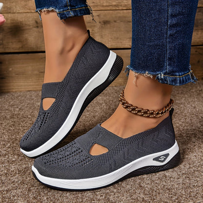 Zapatillas slip-on con cuña ligeras y transpirables para mujer – SERENA